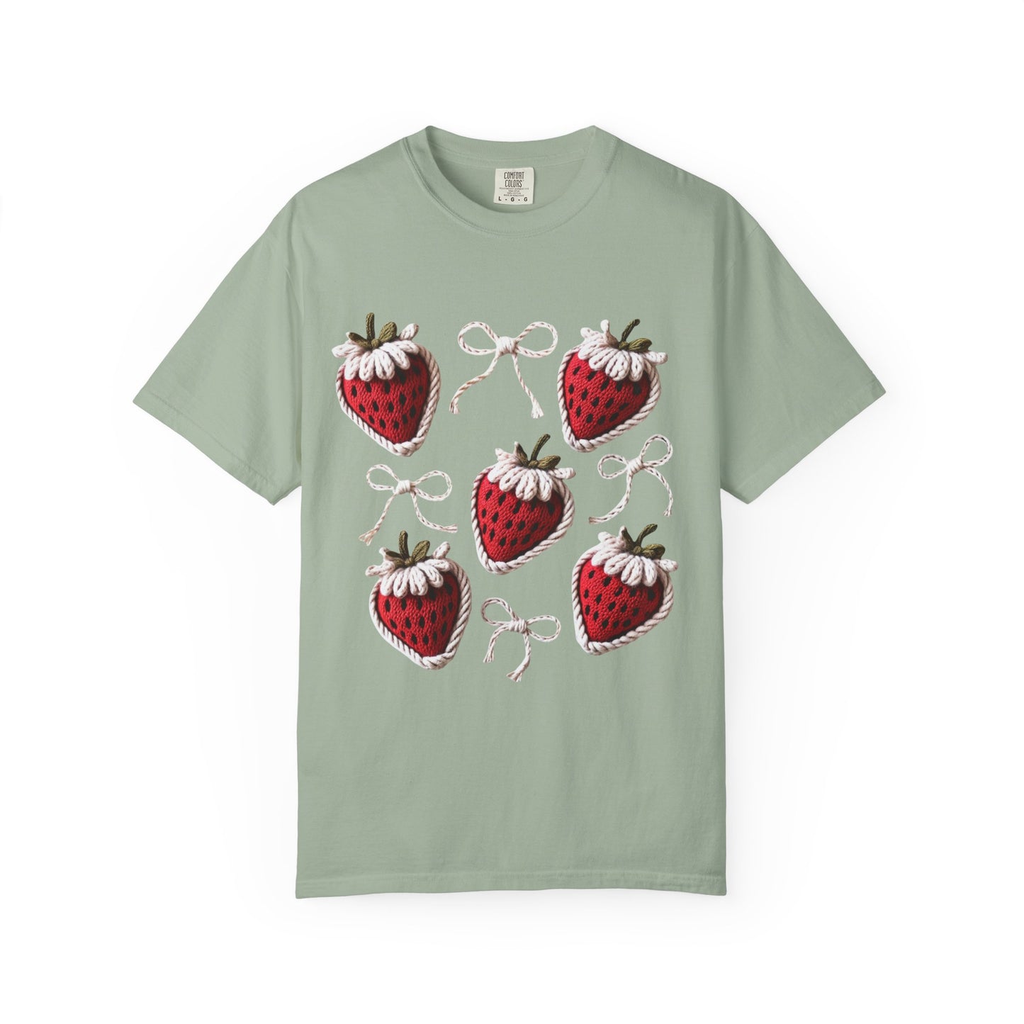 Crochet Strawberries and Bows T-shirt