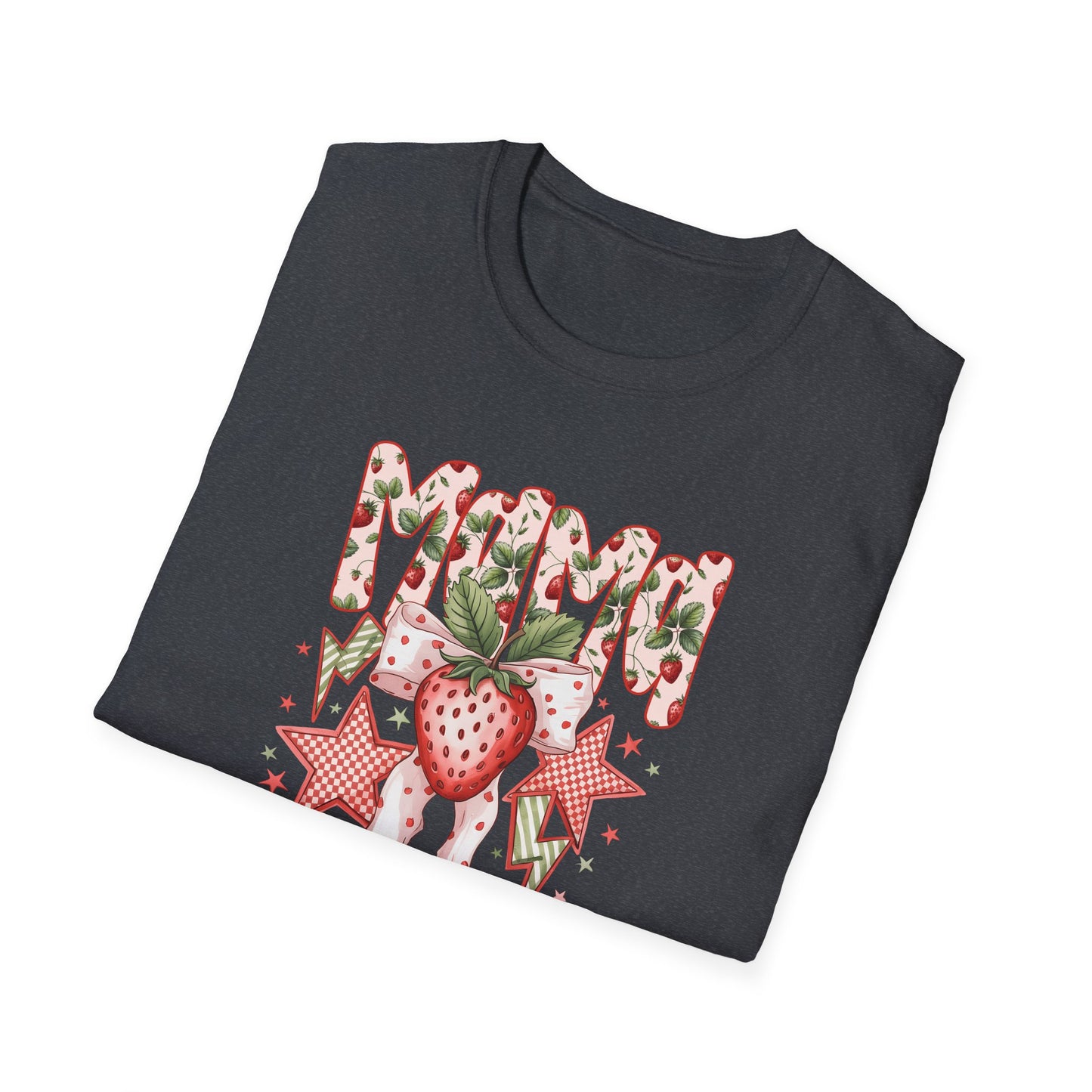 Strawberry Vibes T-Shirt — Retro Stars & Heart Graphic
