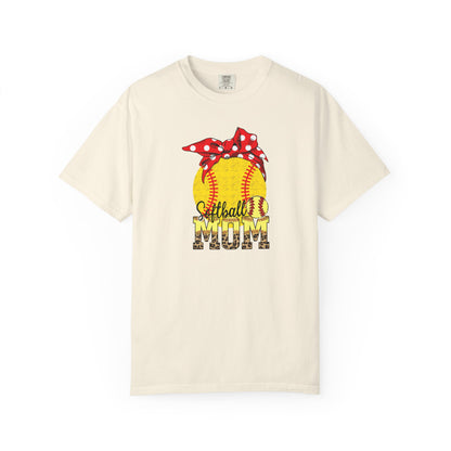 Softball Mom T-Shirt — Vintage Softball Graphic with Bandana Accent