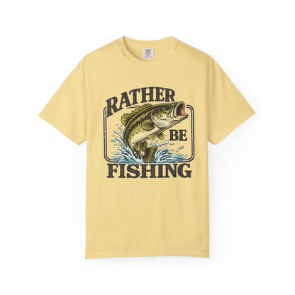Rather Be Fishing T-Shirt — Bass Graphic Fishing Tee