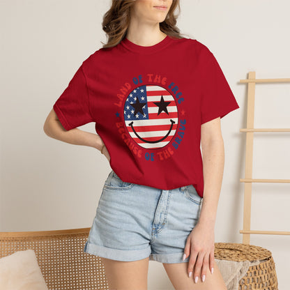 Patriotic 'Land of the Free Because of the Brave' T-Shirt