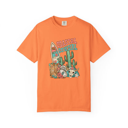 Coastal Cowgirl T-Shirt — Vintage Surf & Cactus Beach Graphic
