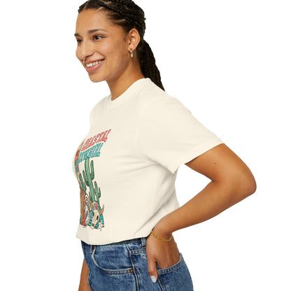 Coastal Cowgirl T-Shirt — Vintage Surf & Cactus Beach Graphic