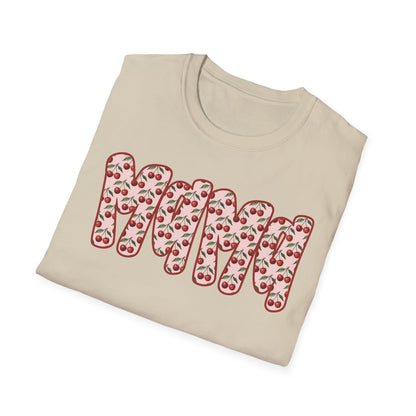 Mama Floral Band T-Shirt — Cute Mom Shirt with Pink Flower Pattern