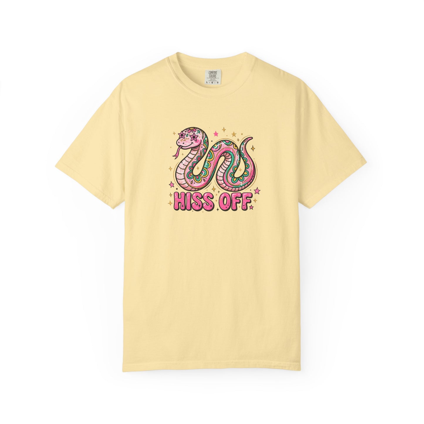 Snake "Hiss Off" Graphic T-Shirt — Retro Cute Reptile Tee