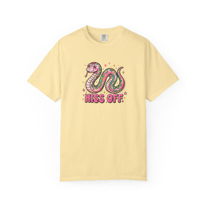 Snake "Hiss Off" Graphic T-Shirt — Retro Cute Reptile Tee