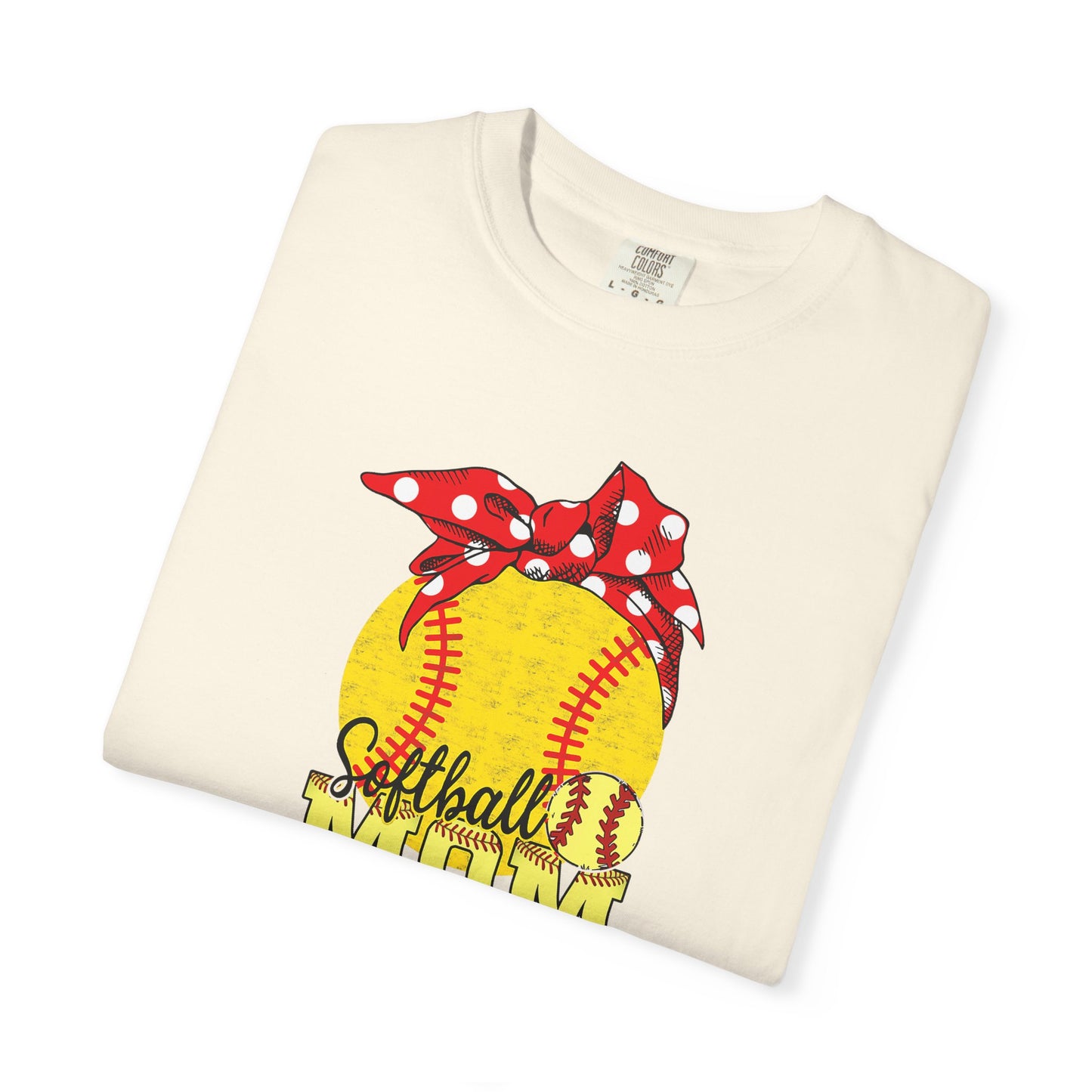 Softball Mom T-Shirt — Vintage Softball Graphic with Bandana Accent