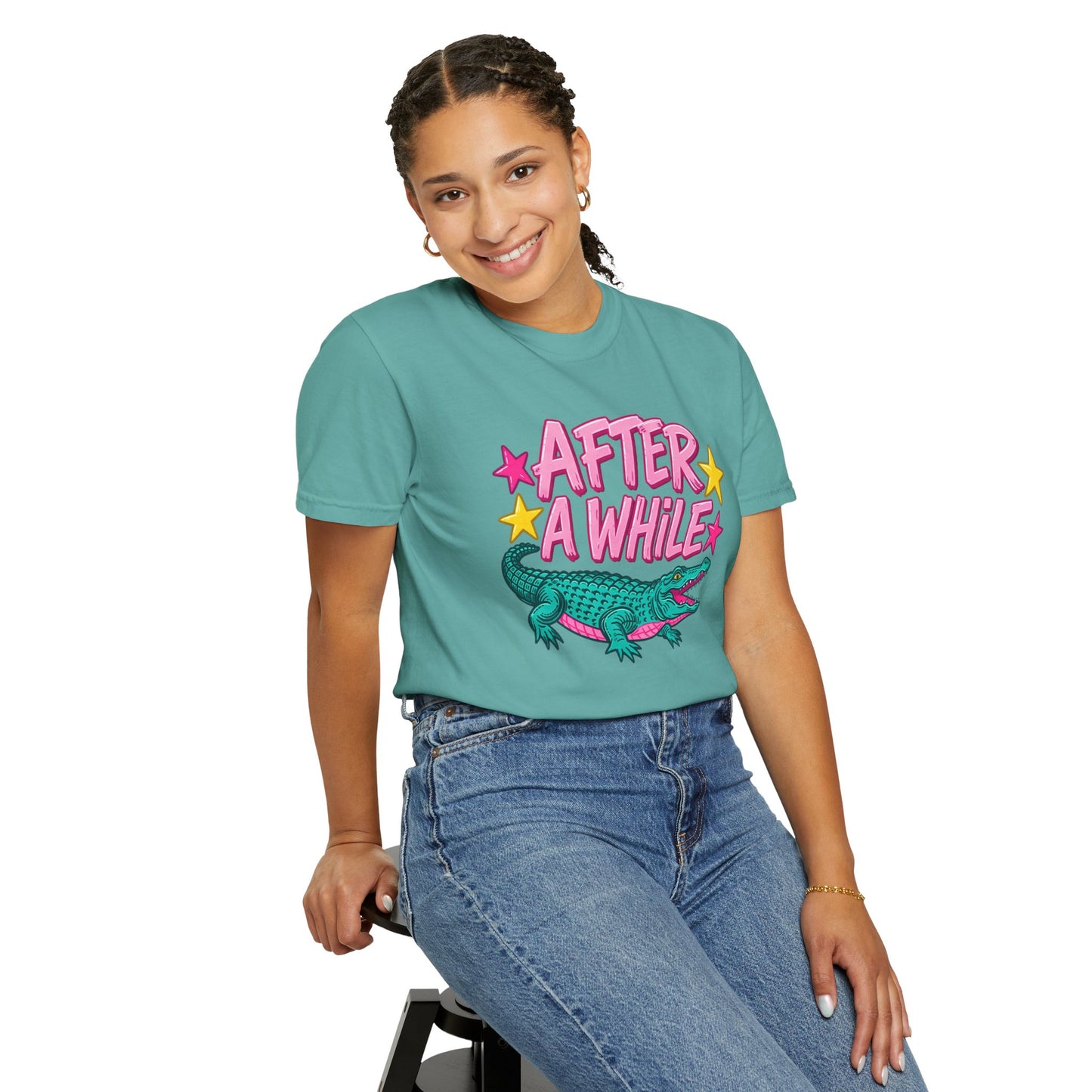 After A While Alligator T-Shirt — Retro Cartoon Gator Graphic Tee