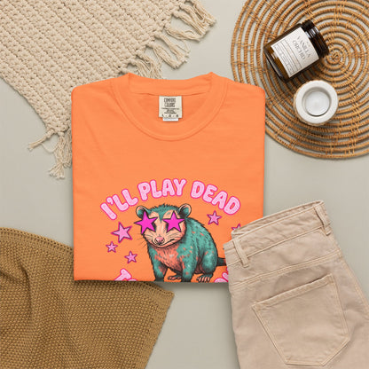 Funny Cat T-Shirt — "I'll Play Dead to Avoid You" Cute Sarcastic Graphic Tee