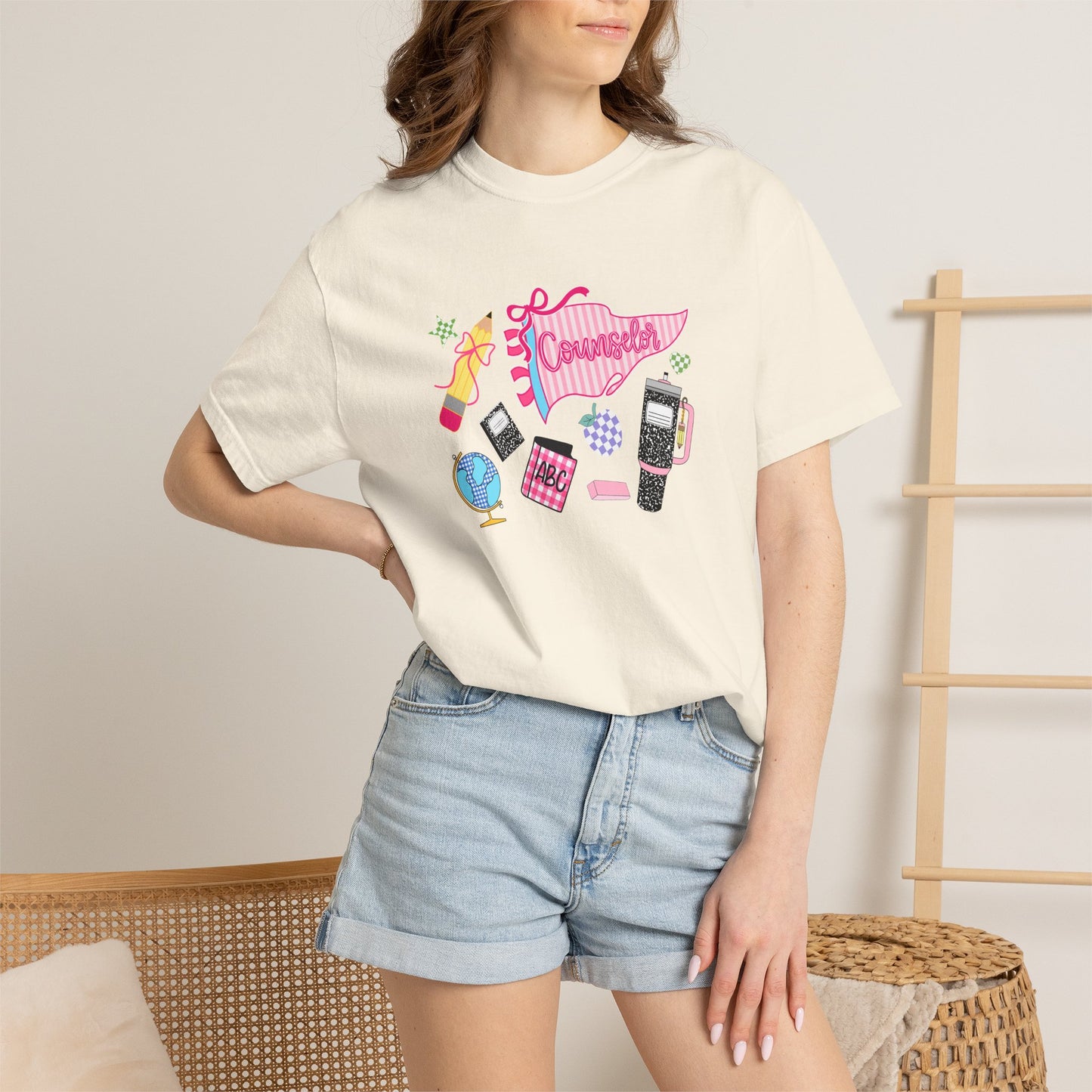 Retro Teen Essentials Graphic T-Shirt — 'Cassette' Collage Design