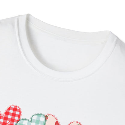 Mama Patterned Patchwork T-Shirt — Floral & Gingham "Mama" Design, Cute Mother's Day Gift