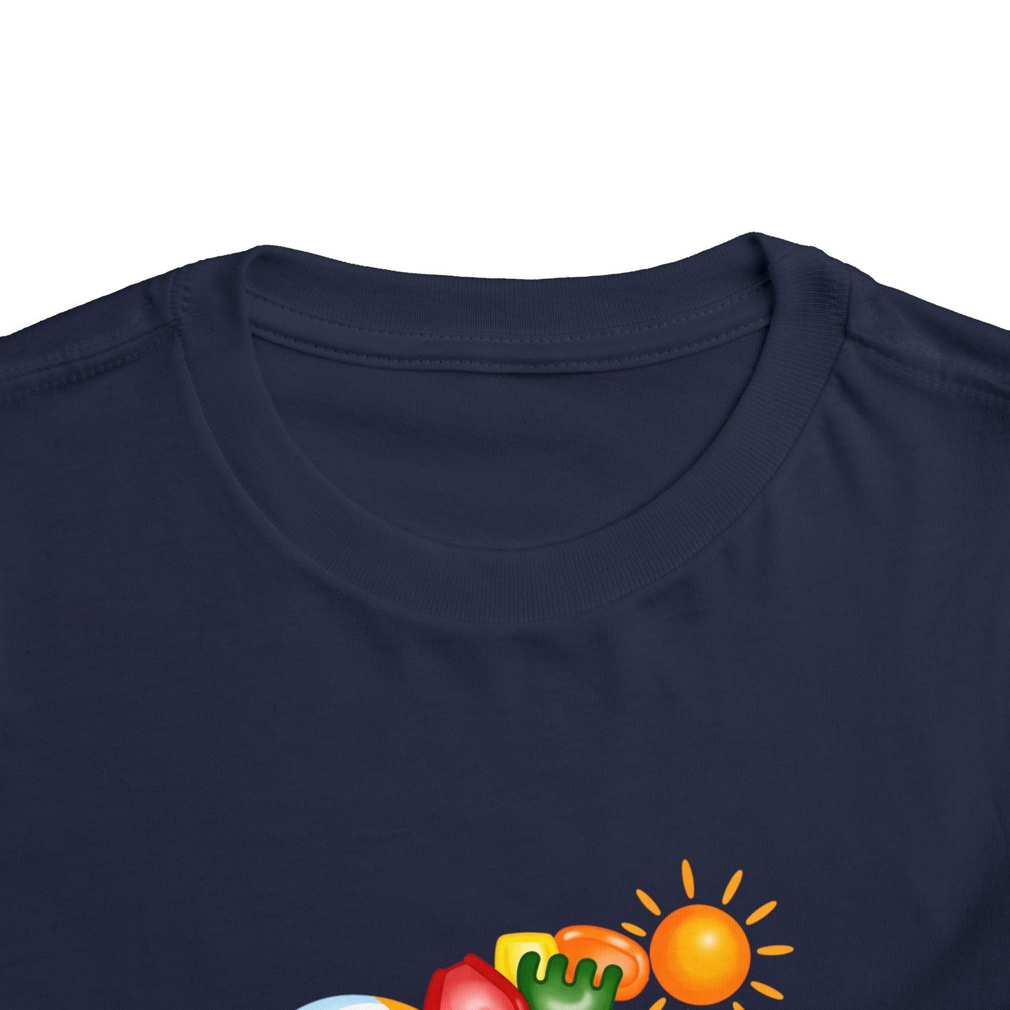Toddler Tee — Colorful Beach Crab & Sand Pail Summer Shirt