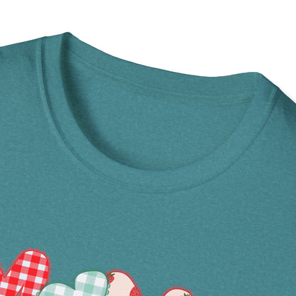Mama Patterned Patchwork T-Shirt — Floral & Gingham "Mama" Design, Cute Mother's Day Gift