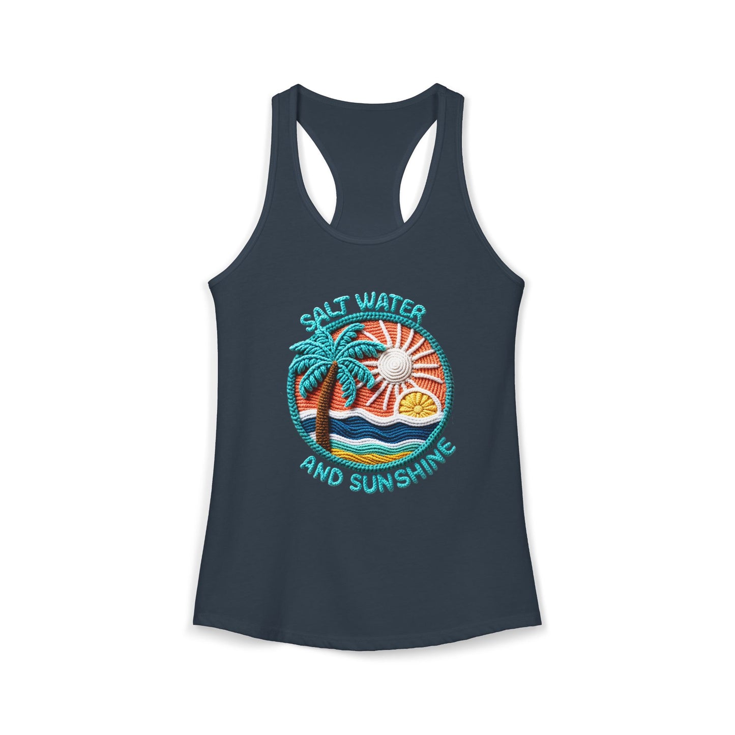 Salt water & sunshine Racerback Tank