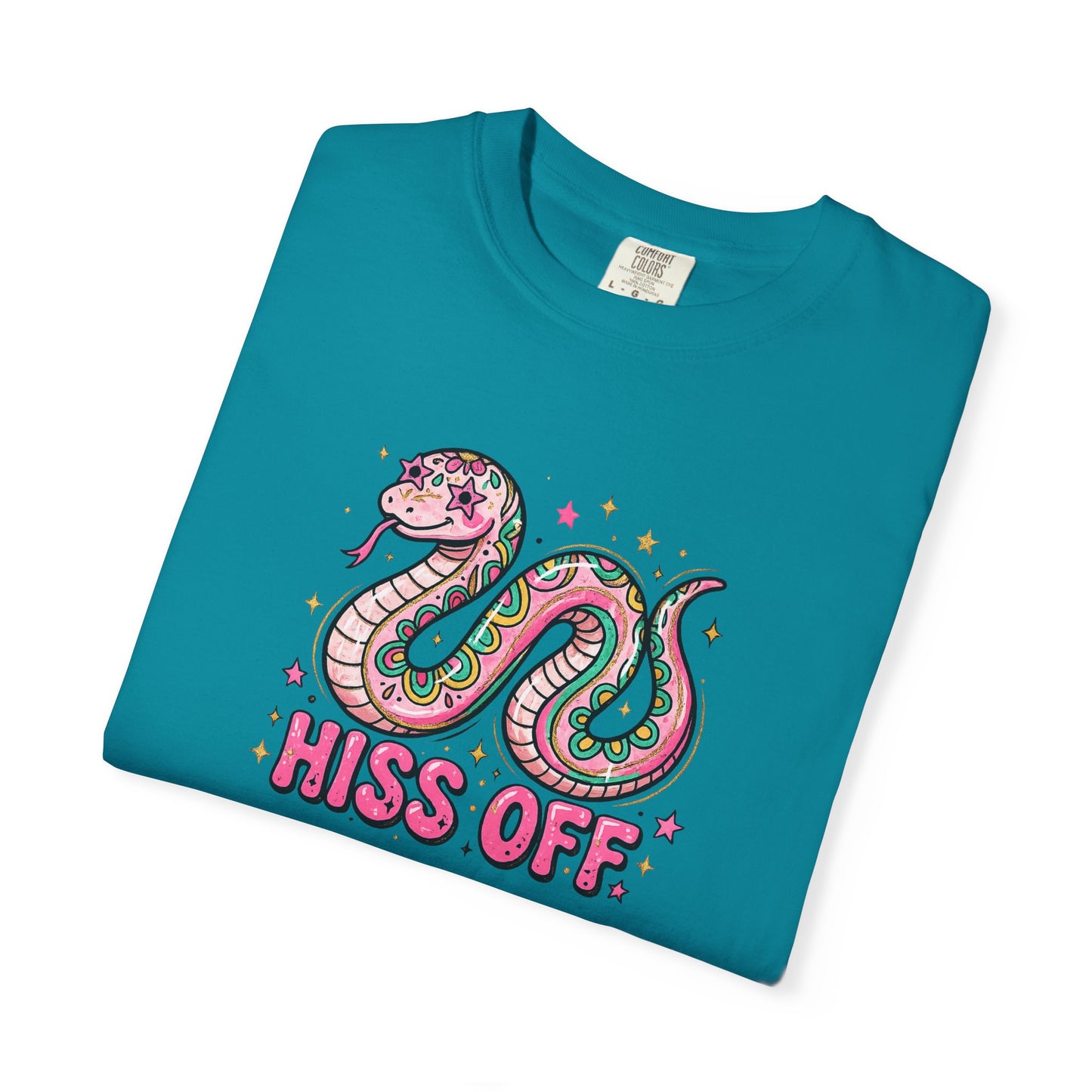 Snake "Hiss Off" Graphic T-Shirt — Retro Cute Reptile Tee