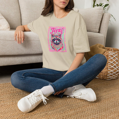 Feral Raccoon Gildan softstyle tshirt