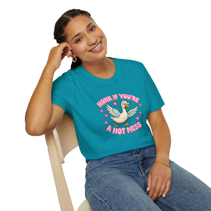 Honk If You’re A Hot Mess T-Shirt — Cute Vintage Dove Graphic Tee
