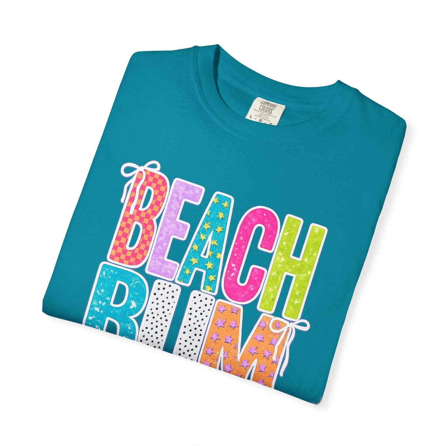 Beach Bum T-Shirt — Colorful Retro Lettering Summer Tee