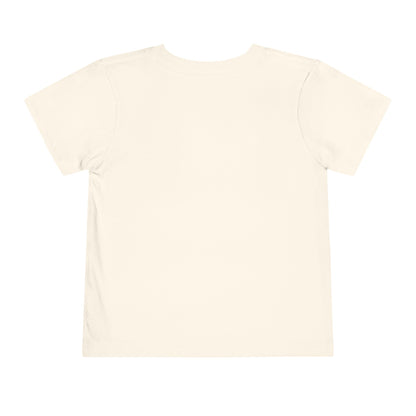 Toddler Tee — "Beach Vibes" Surfboard & Palm Tree Graphic