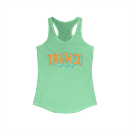 Tanned & Tipsy Racerback Tank