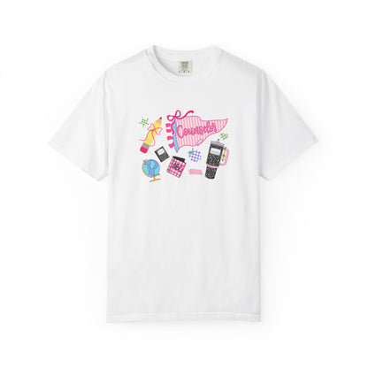 Retro Teen Essentials Graphic T-Shirt — 'Cassette' Collage Design