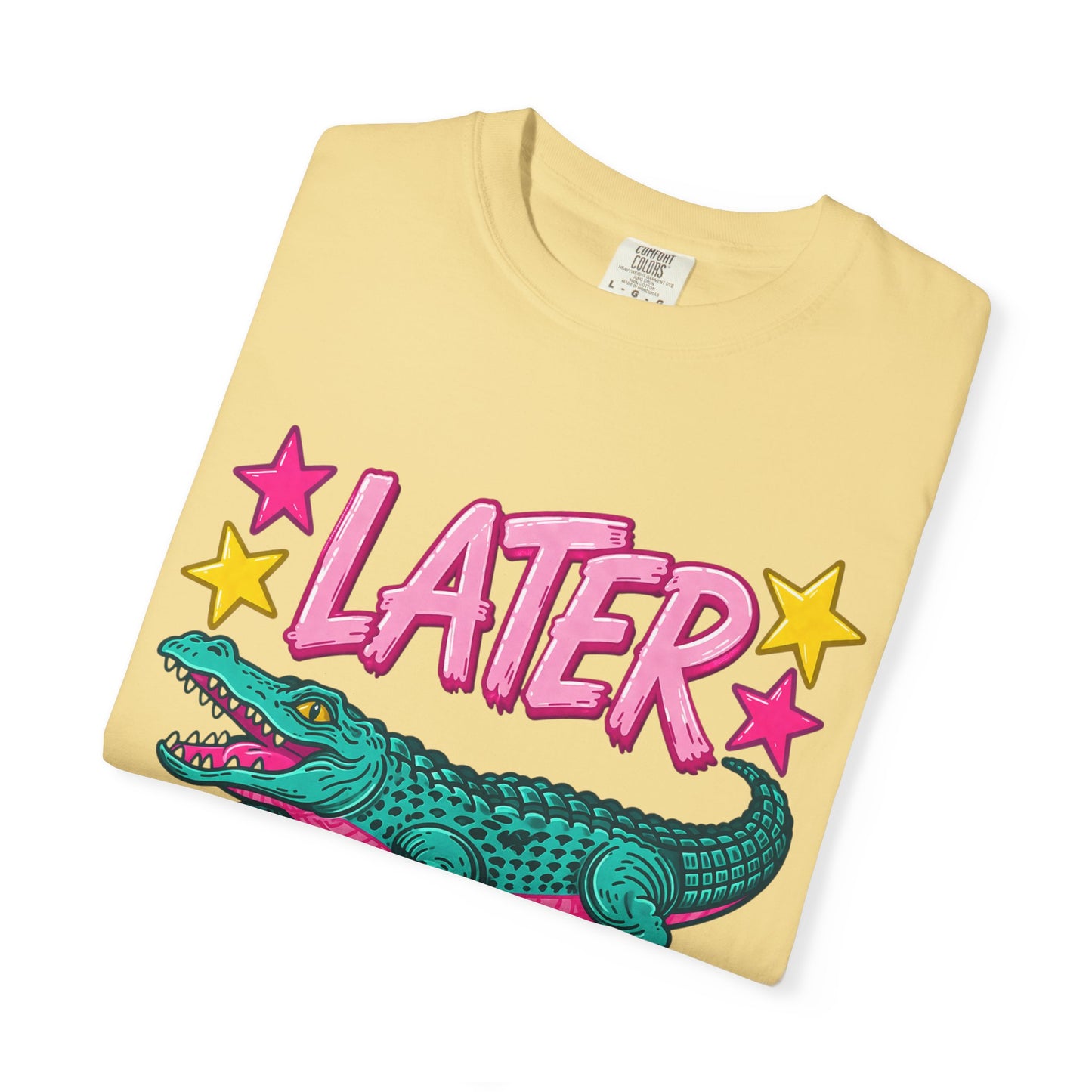 Later Gator Graphic T-Shirt — Retro Cartoon Alligator Tee