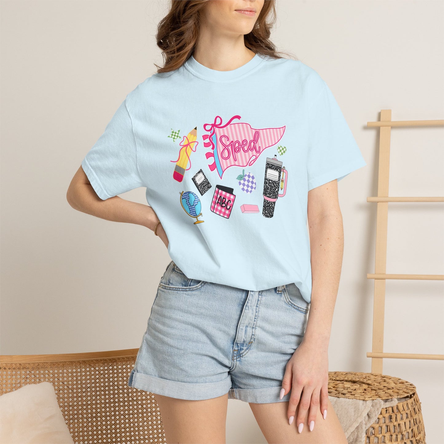 Retro Tech Collage T-Shirt — 'Speed' Graphic Tee for 90s Nostalgia