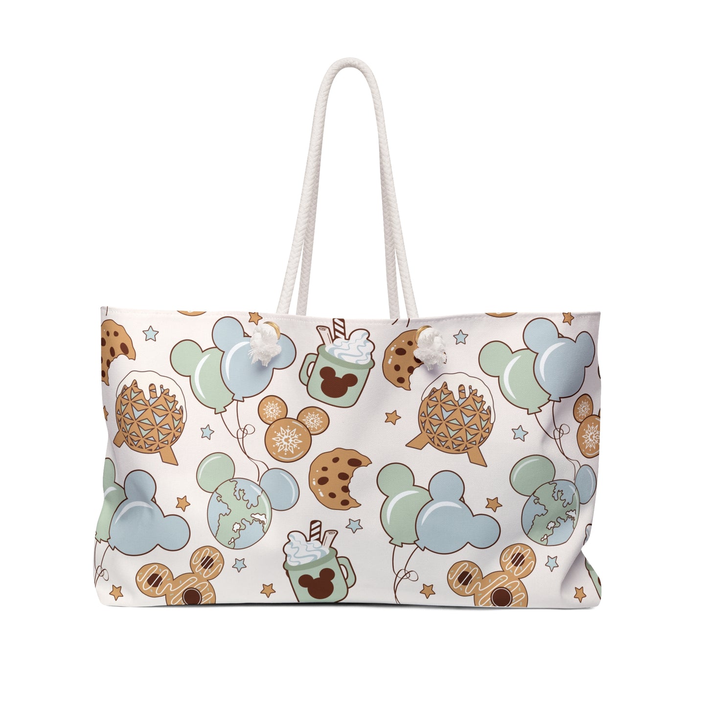 Disney Snacks Pattern Weekender Bag – Cute Parks-Inspired Travel Tote