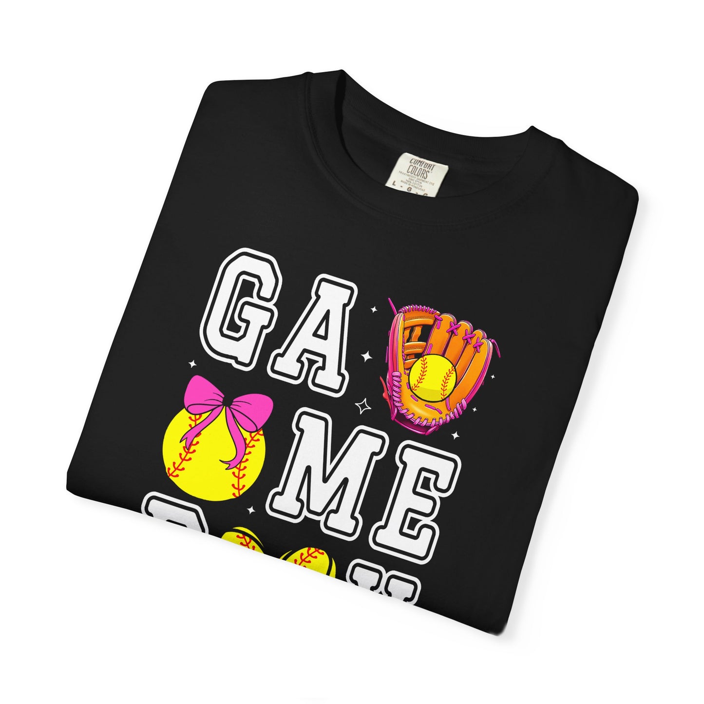 Game Day Softball T-Shirt — ‘GAME DAY’ Glove & Ball Design