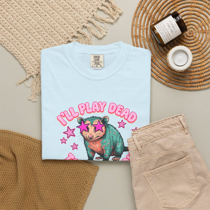 Funny Cat T-Shirt — "I'll Play Dead to Avoid You" Cute Sarcastic Graphic Tee