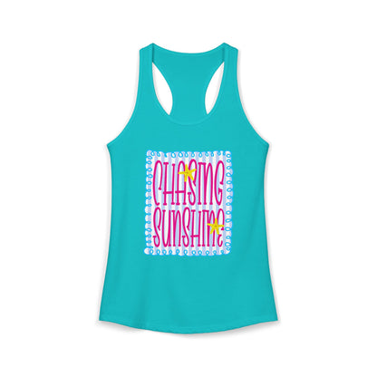 Chasing sunshine Racerback Tank
