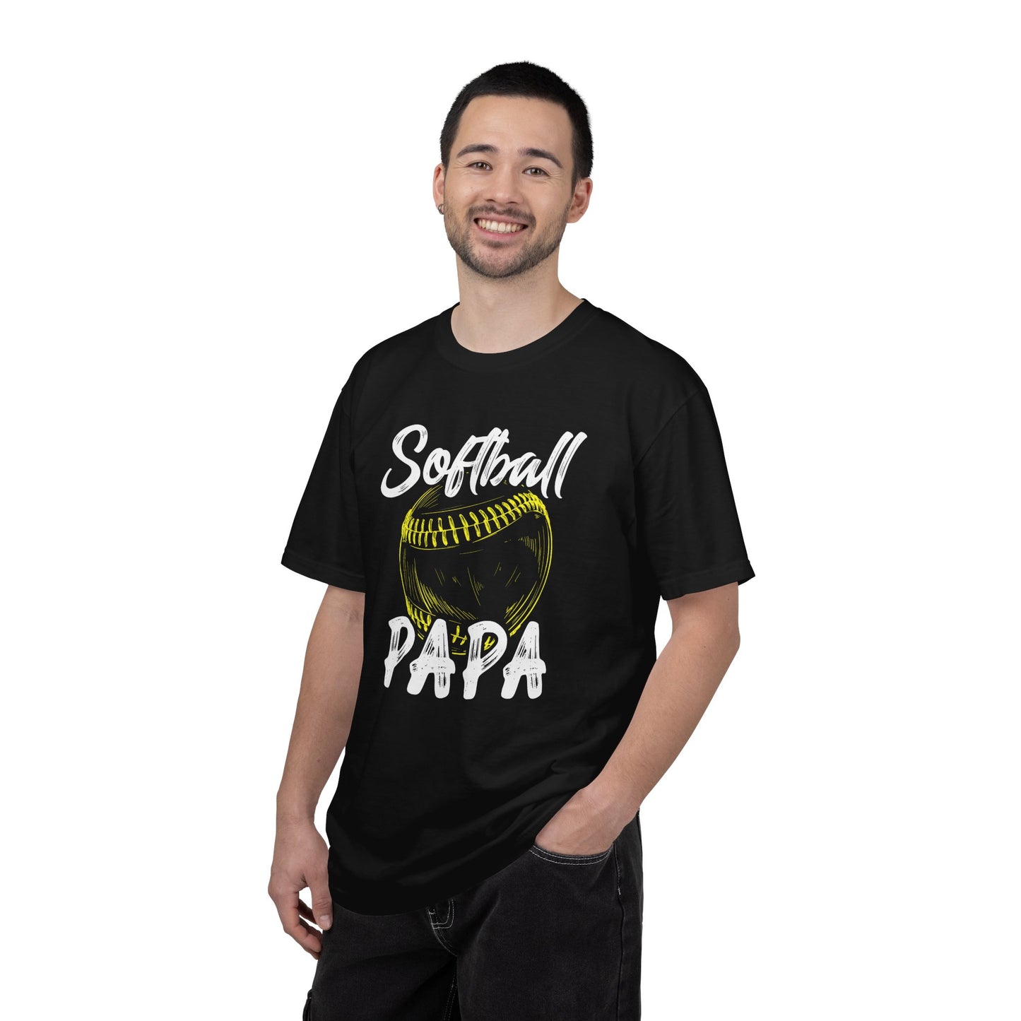 Softball Papa T-Shirt — Daddy Coach Dad Gift