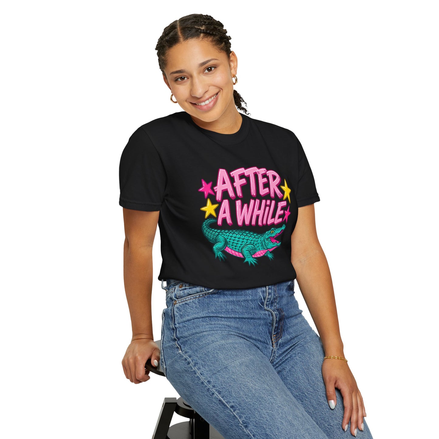 After A While Alligator T-Shirt — Retro Cartoon Gator Graphic Tee