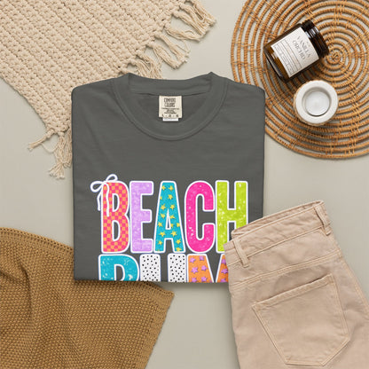 Beach Bum T-Shirt — Colorful Retro Lettering Summer Tee