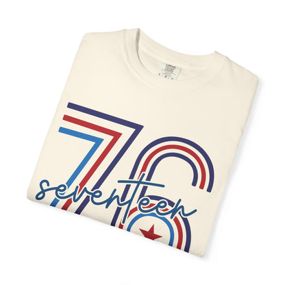 Seventeen Retro 78 Tee — Vintage Red, White & Blue Athletic Graphic T-Shirt