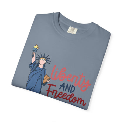 Liberty and Freedom T-Shirt — Statue of Liberty EST 1776 Patriotic Tee