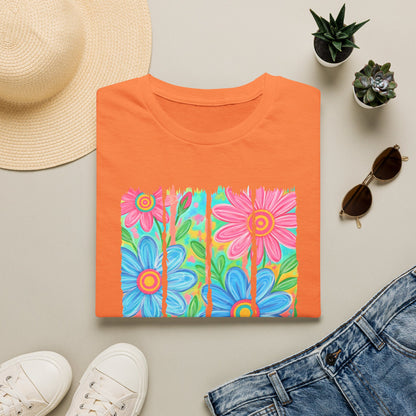 Summer vibes floral tee- Gildan softstyle
