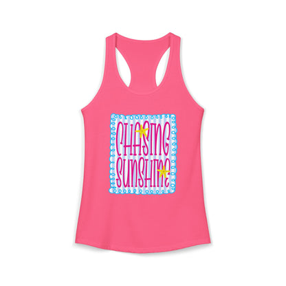 Chasing sunshine Racerback Tank
