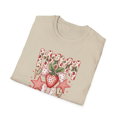 Strawberry Vibes T-Shirt — Retro Stars & Heart Graphic