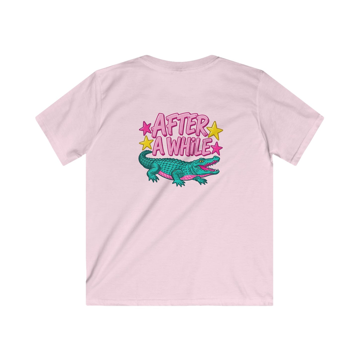 Kids T-Shirt “After A While” Colorful Crocodile Graphic Tee
