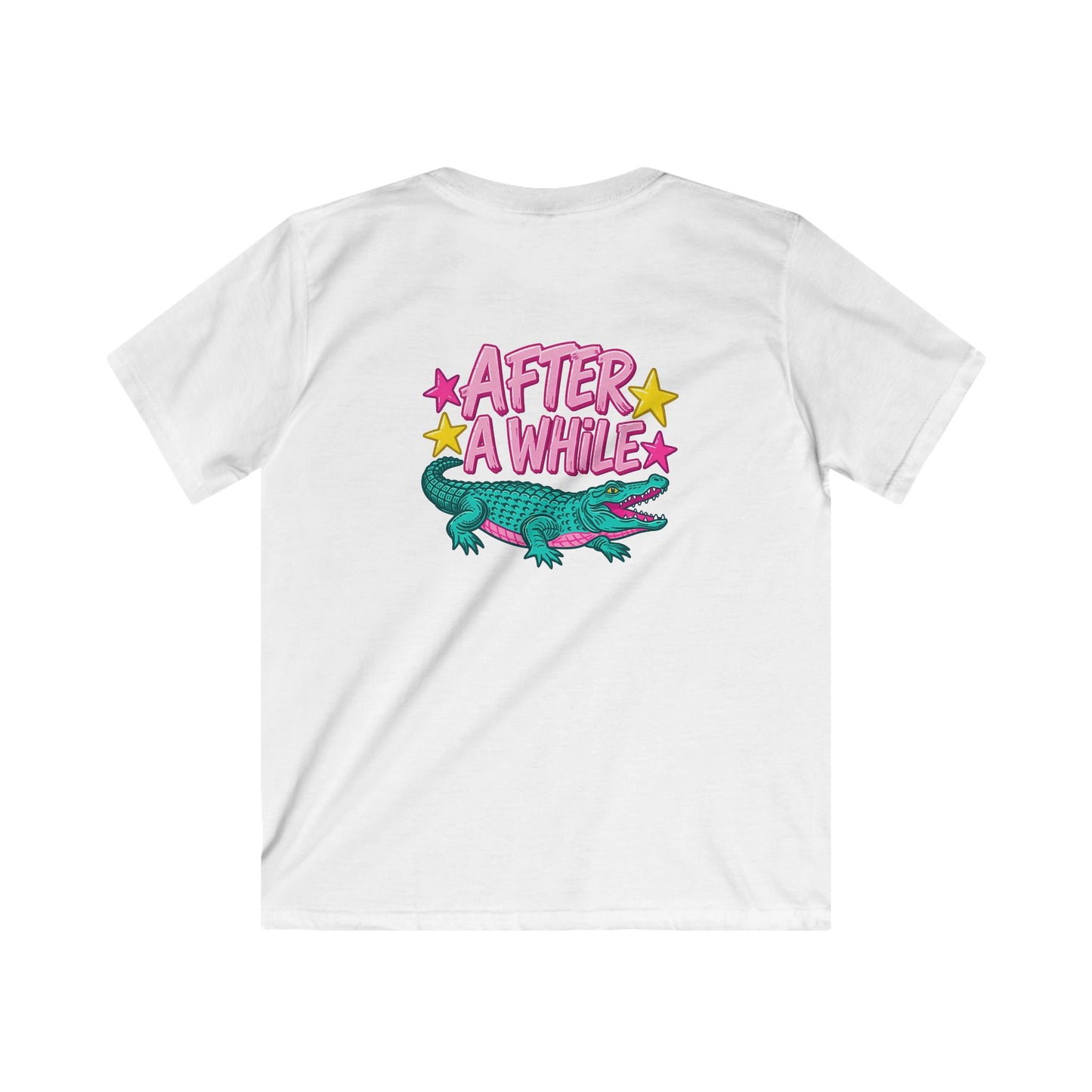 Kids T-Shirt “After A While” Colorful Crocodile Graphic Tee