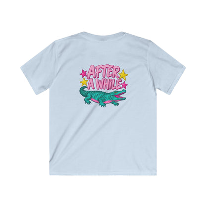 Kids T-Shirt “After A While” Colorful Crocodile Graphic Tee