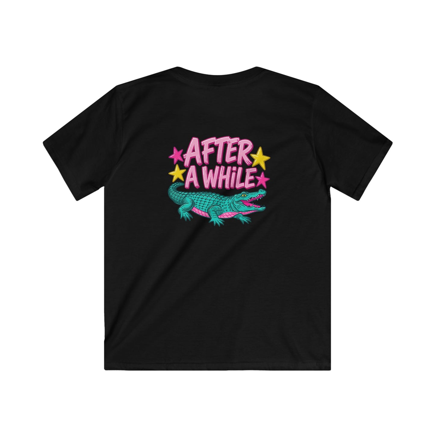 Kids T-Shirt “After A While” Colorful Crocodile Graphic Tee