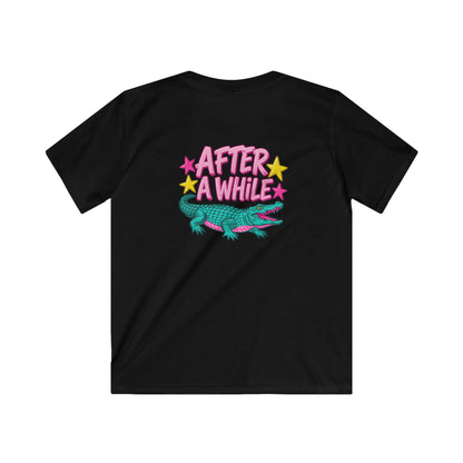 Kids T-Shirt “After A While” Colorful Crocodile Graphic Tee