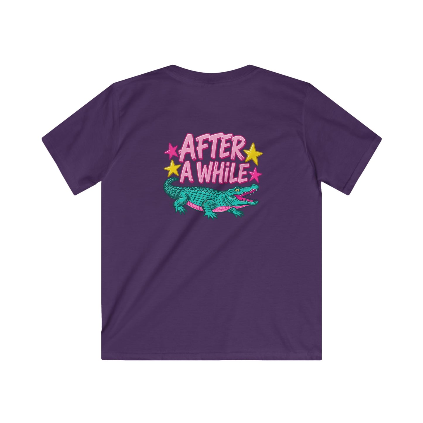 Kids T-Shirt “After A While” Colorful Crocodile Graphic Tee