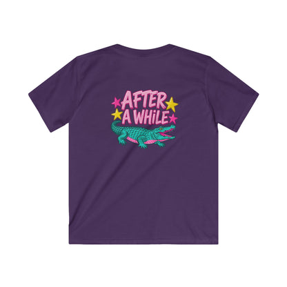 Kids T-Shirt “After A While” Colorful Crocodile Graphic Tee