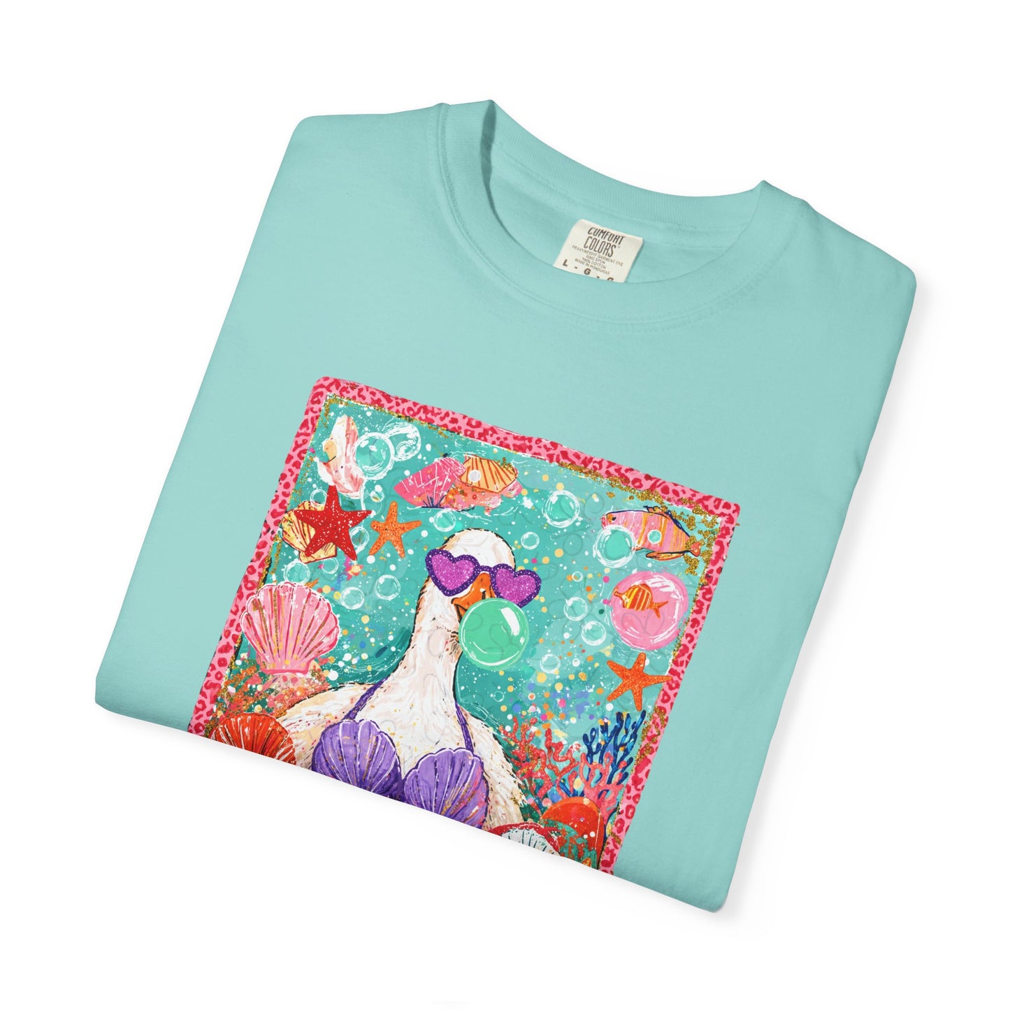Goose in Bikini Beach T-Shirt — Cute Retro Seaside Graphic Tee