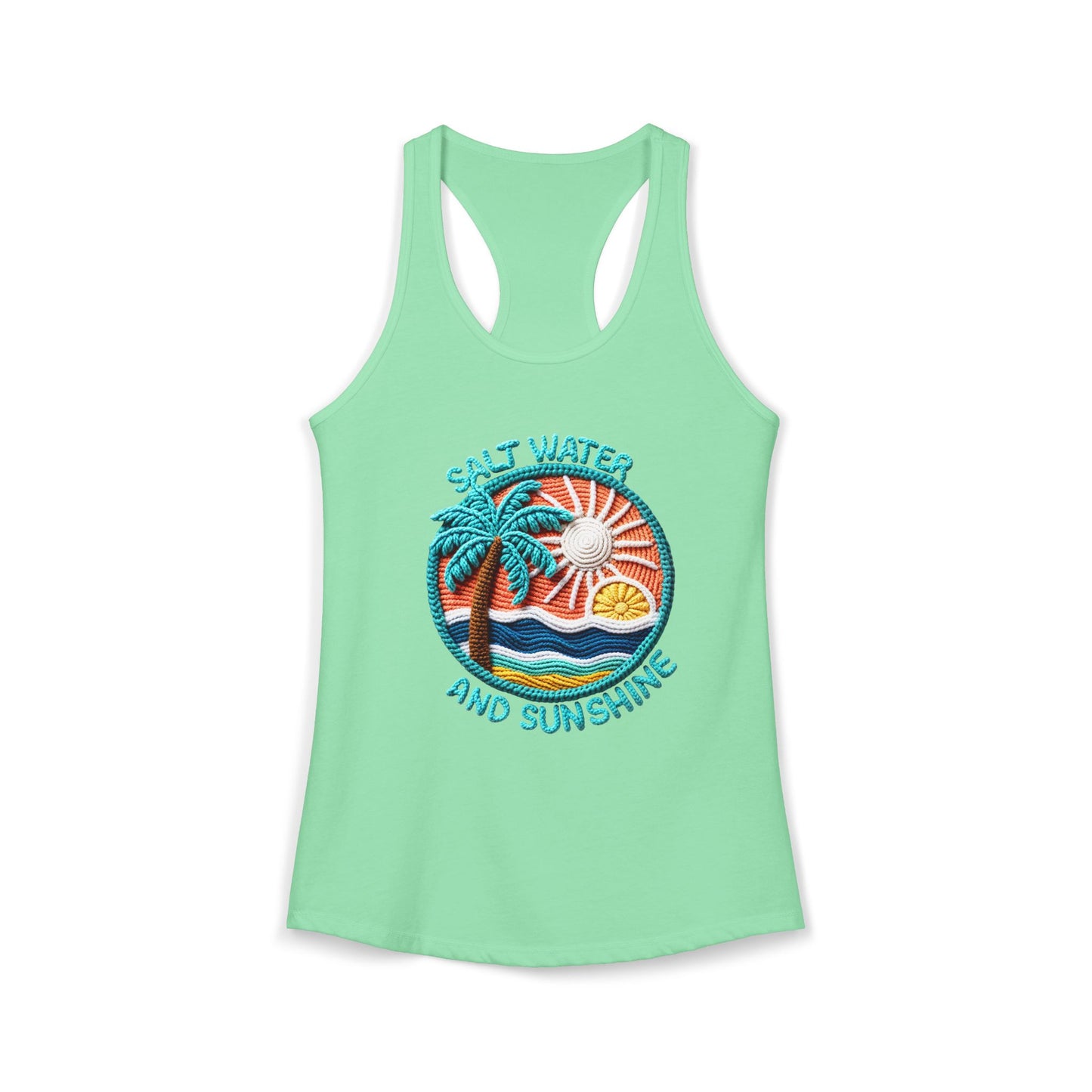 Salt water & sunshine Racerback Tank