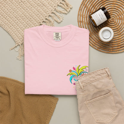 T-Shirt — "Tanned and Tipsy" Colorful Tropical Cocktail Tee