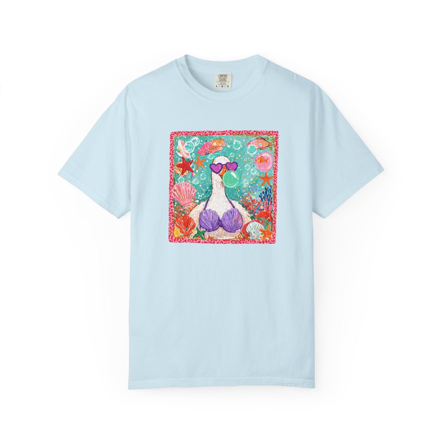 Goose in Bikini Beach T-Shirt — Cute Retro Seaside Graphic Tee